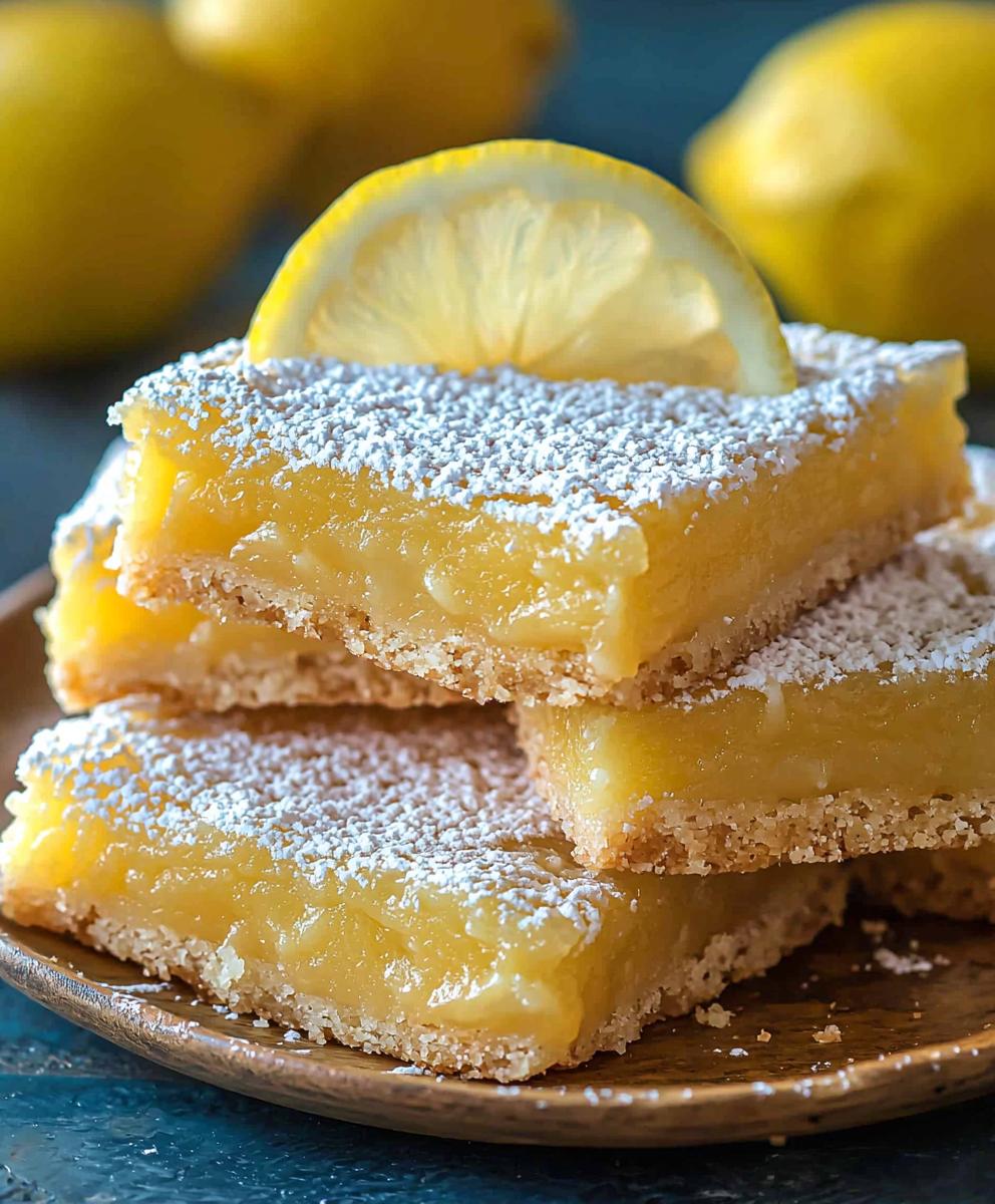 Barres au citron faciles