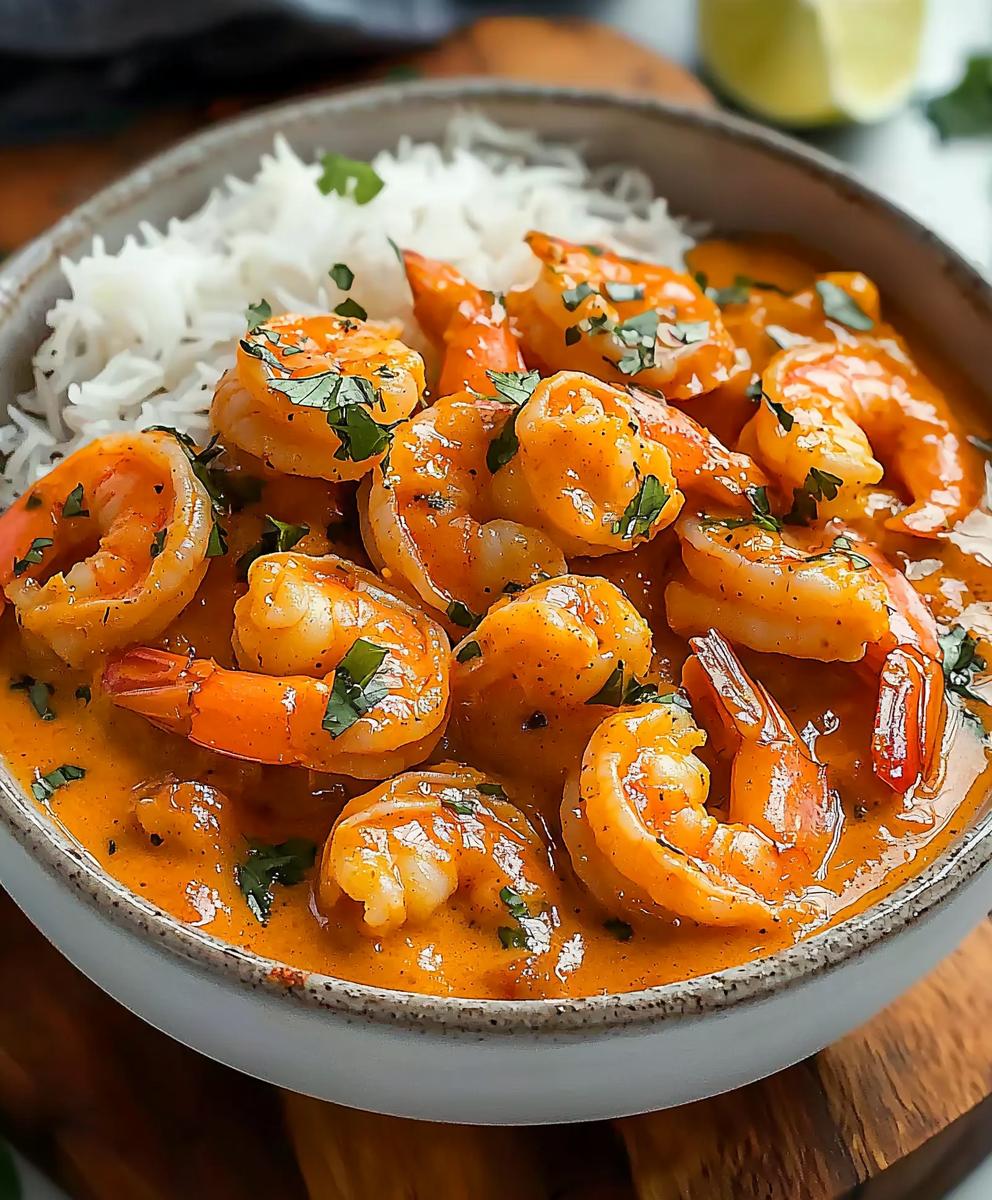 Curry de crevettes
