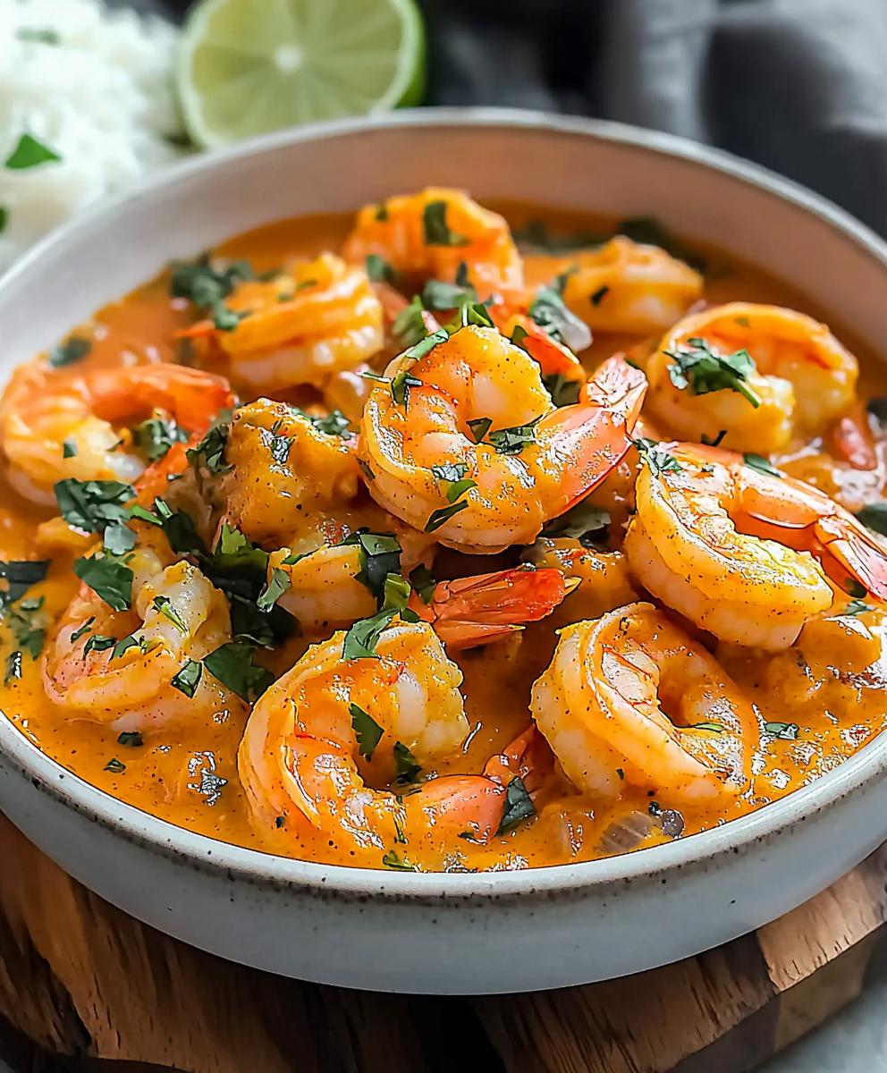 Curry de crevettes