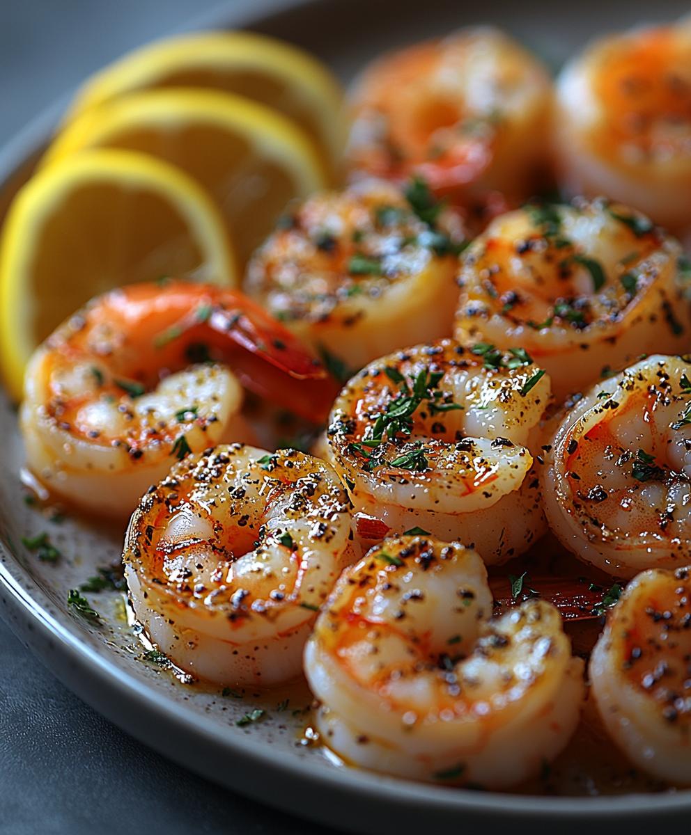 Crevettes à l'ail