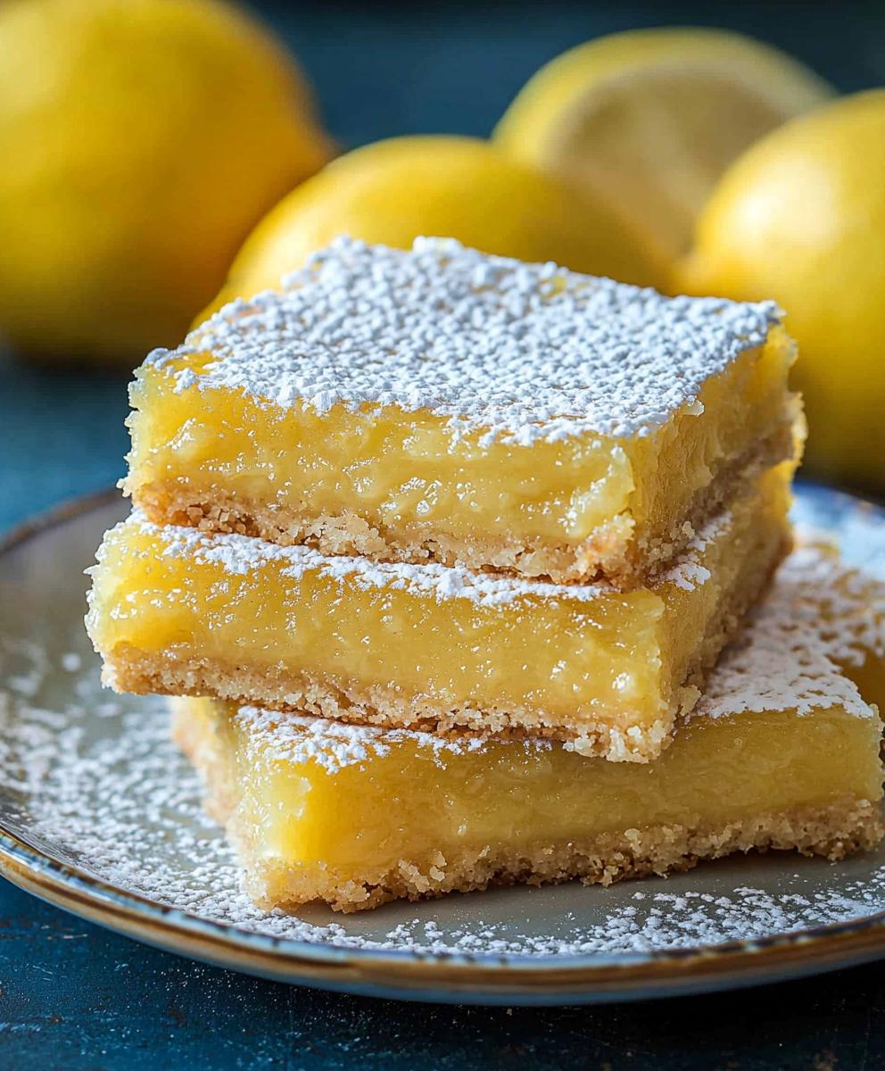 Barres au citron faciles