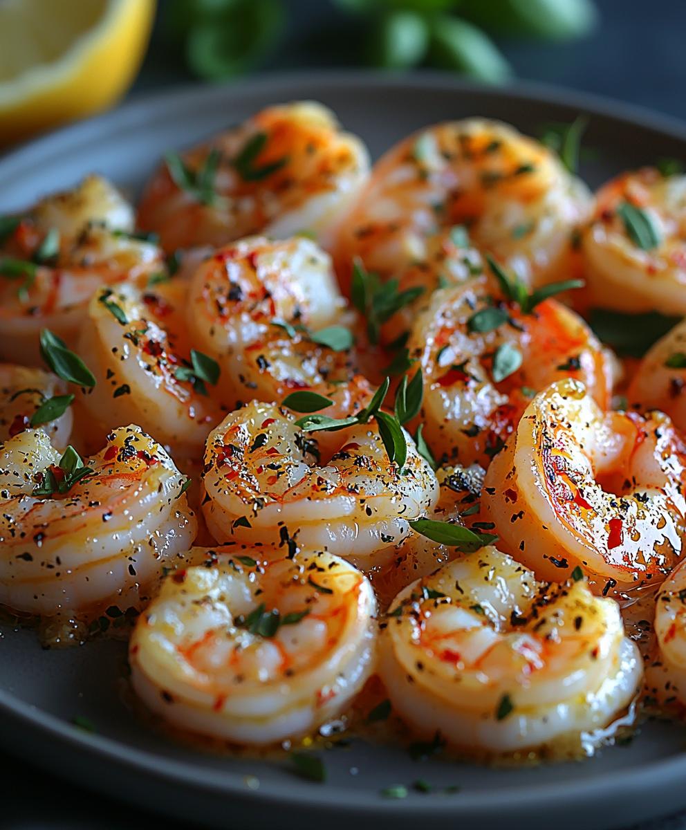Crevettes à l'ail