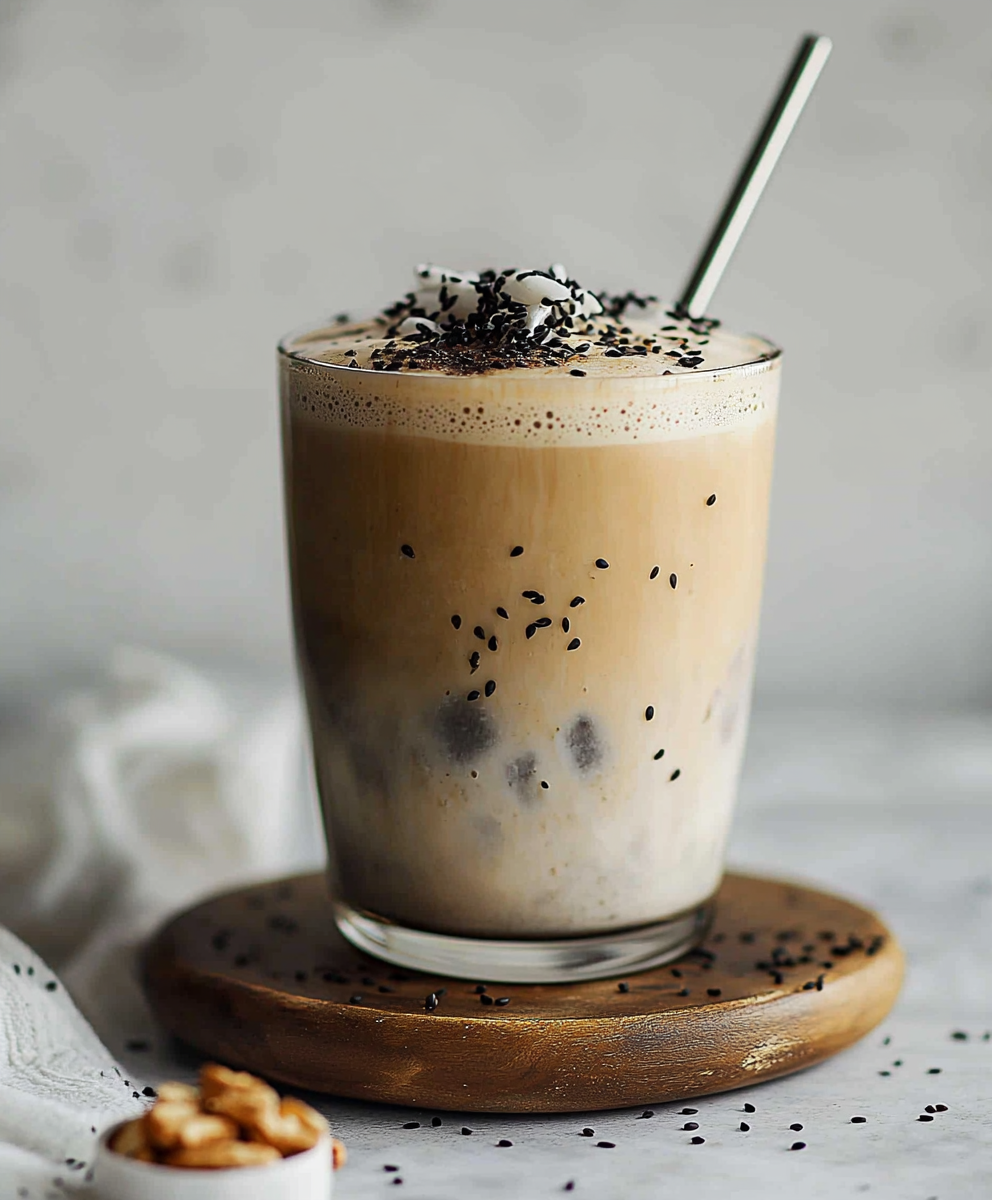 Café latte sésame noir