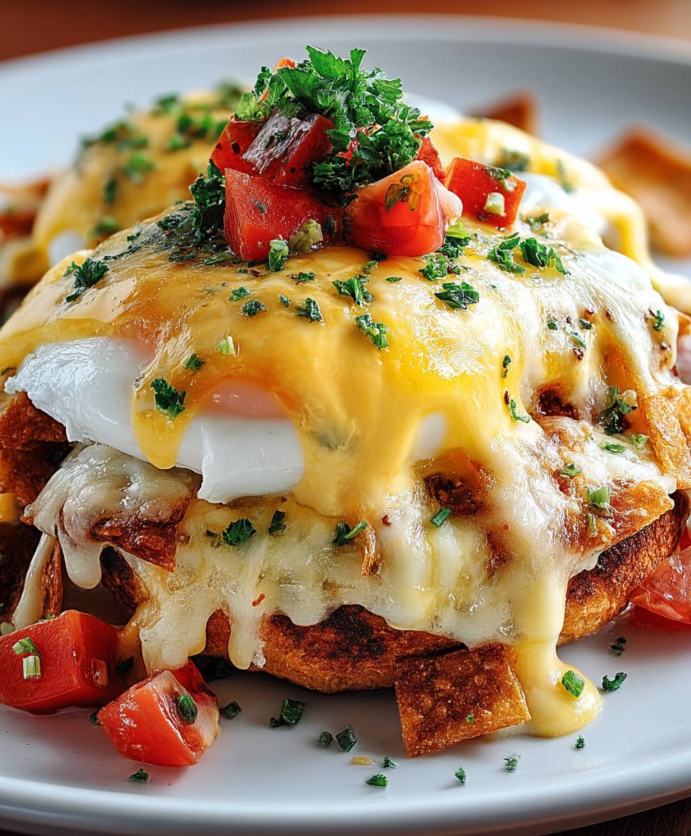 Oeufs bénédictins chilaquiles
