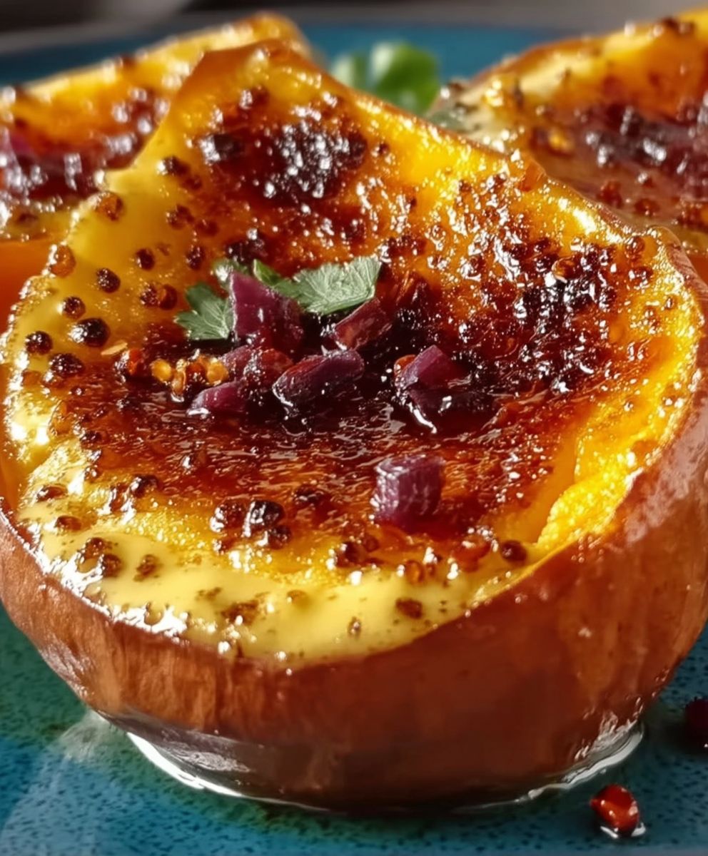 Creme brulee patate douce japonaise