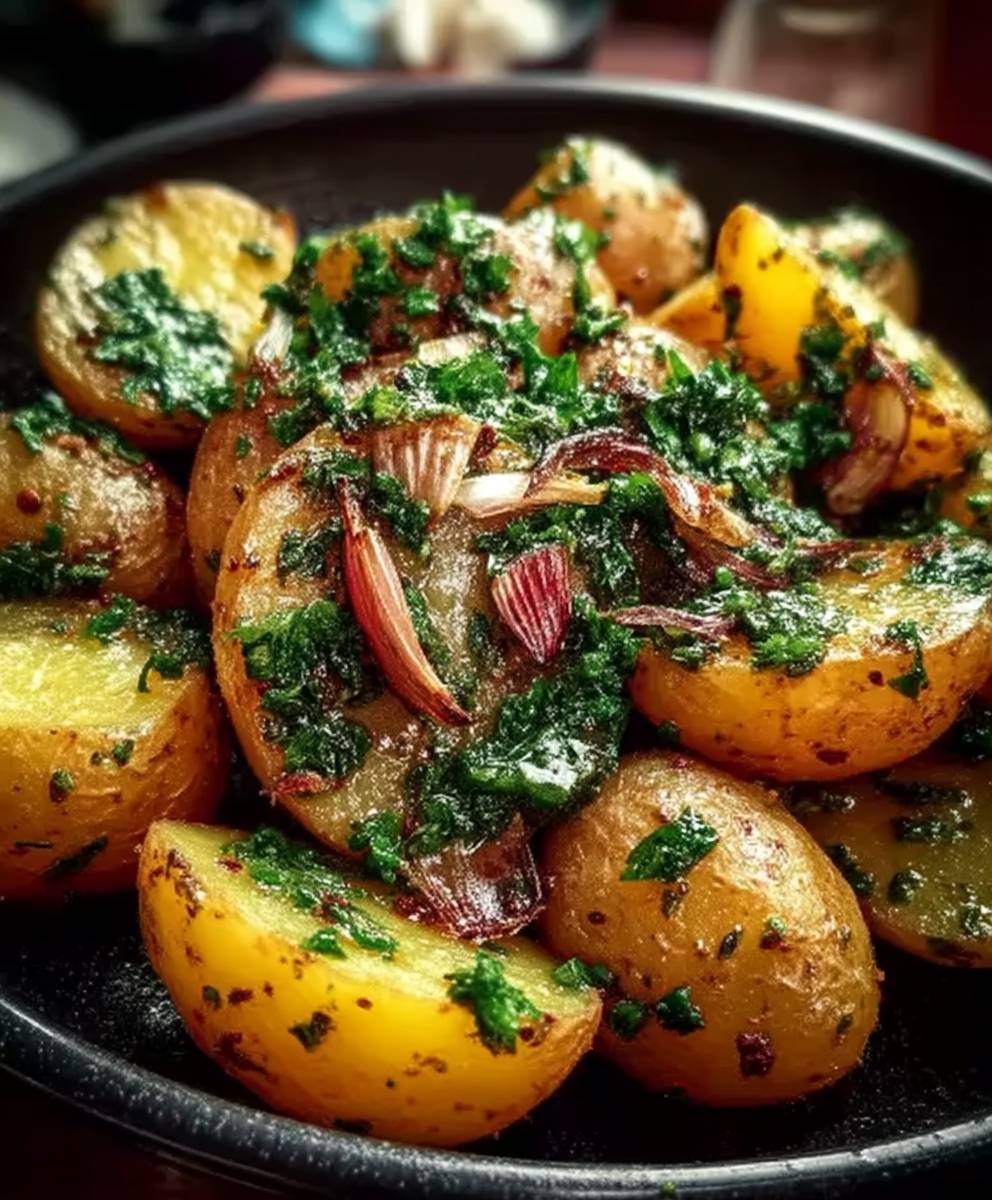 Pommes de terre ail coriandre