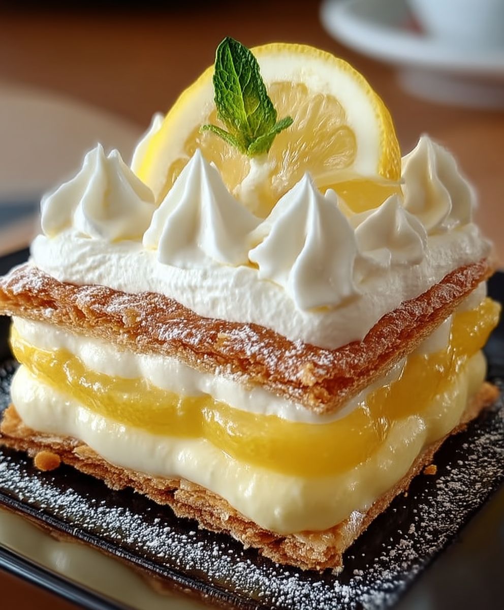 Gâteau éclair citron sans cuisson