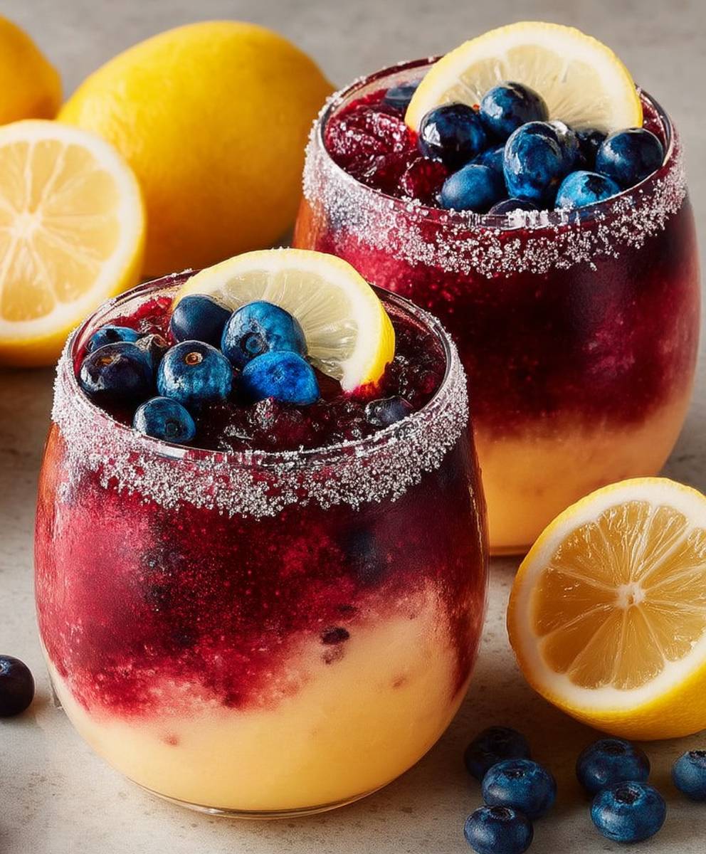 Slushies myrtilles citron