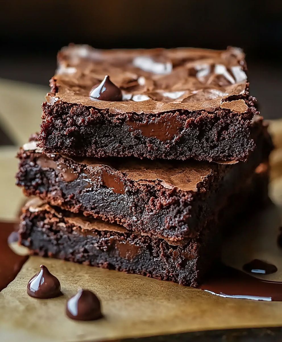 Brownies fondants maison