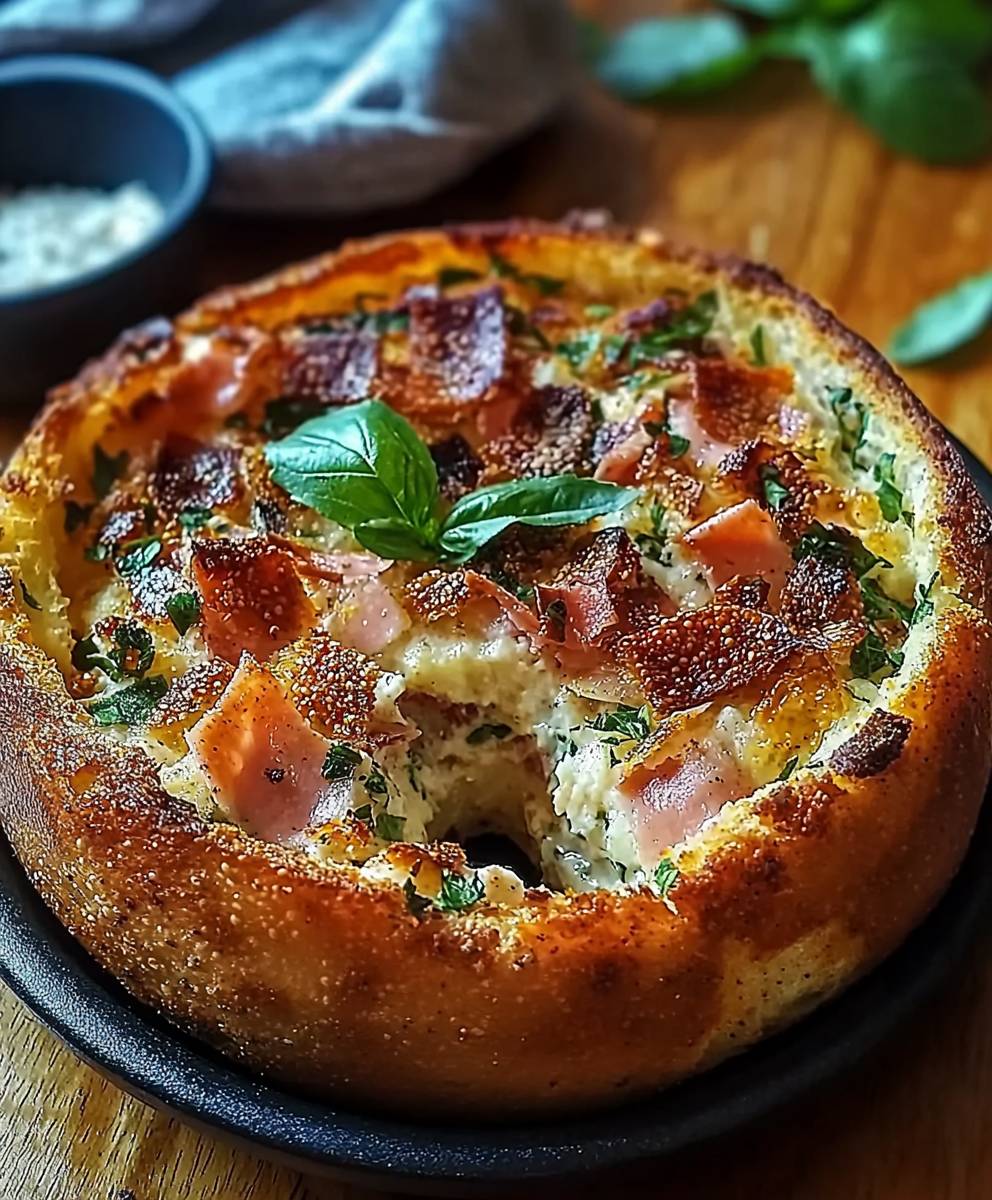 Strata petit dejeuner bagel