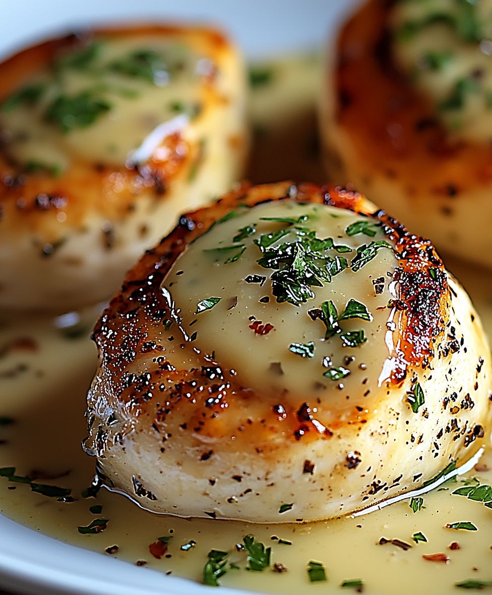 Poulet sauce Boursin ail fines herbes