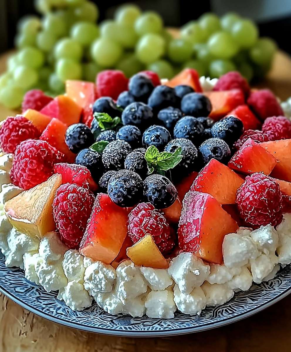 Bol de fruits fromage cottage