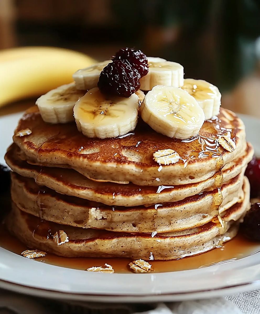 Pancakes banane et avoine