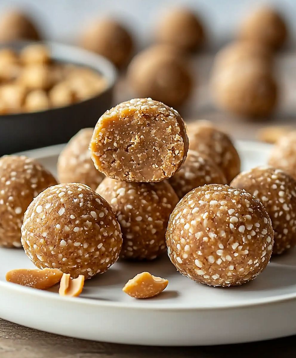 Boules de bonheur beurre cacahuète