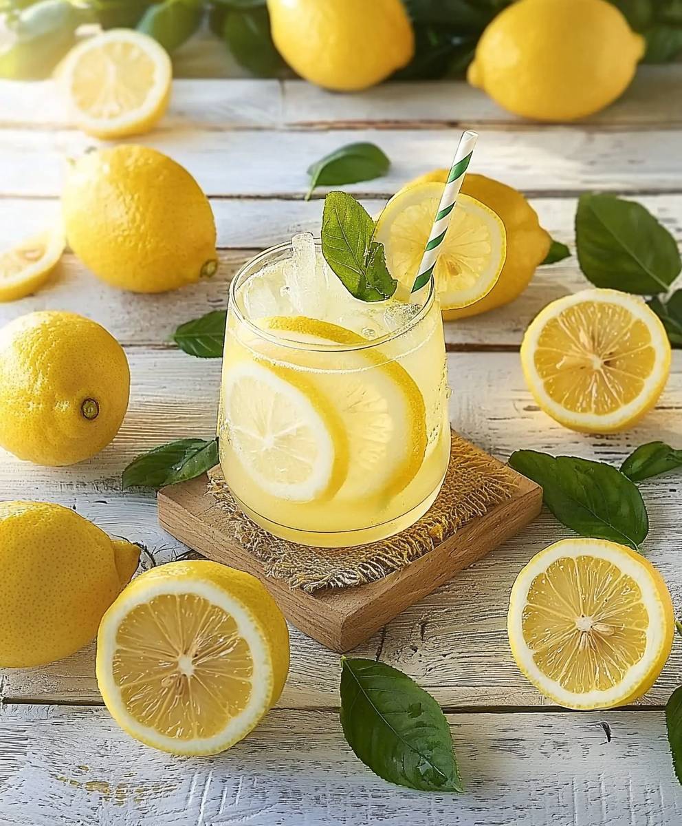 Citronnade tunisienne facile