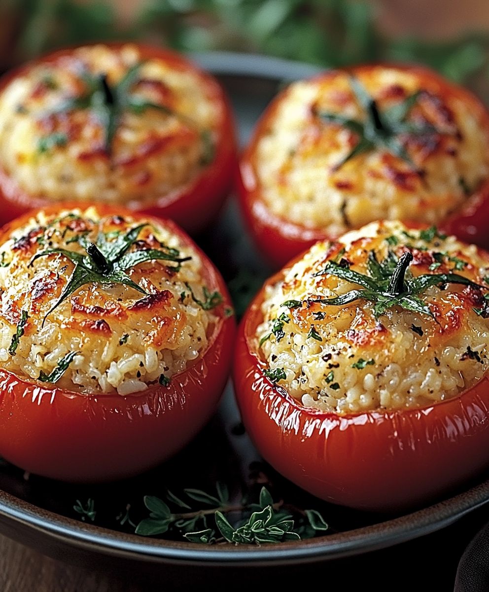 Tomates farcies au riz