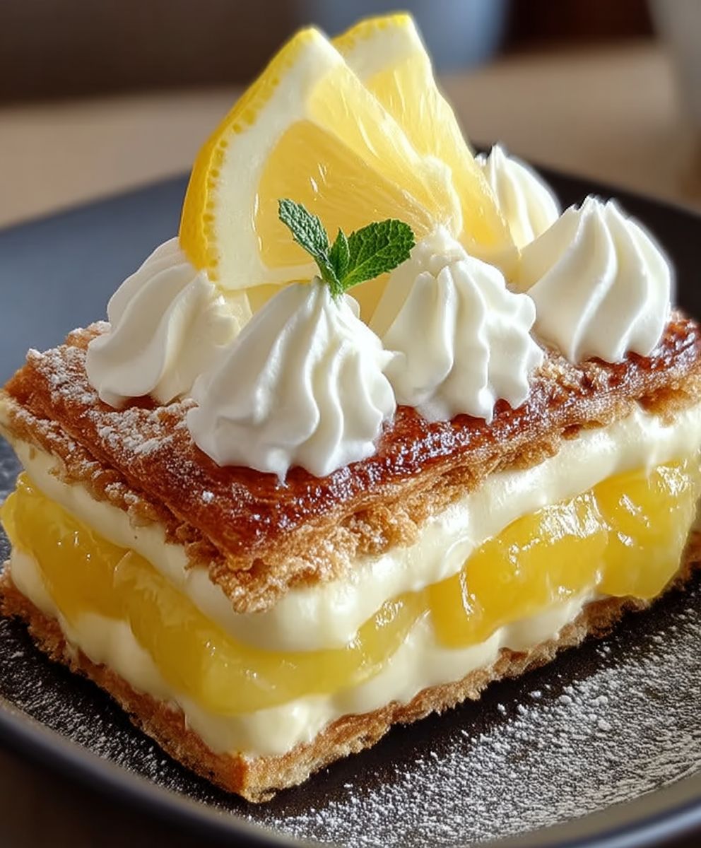 Gâteau éclair citron sans cuisson