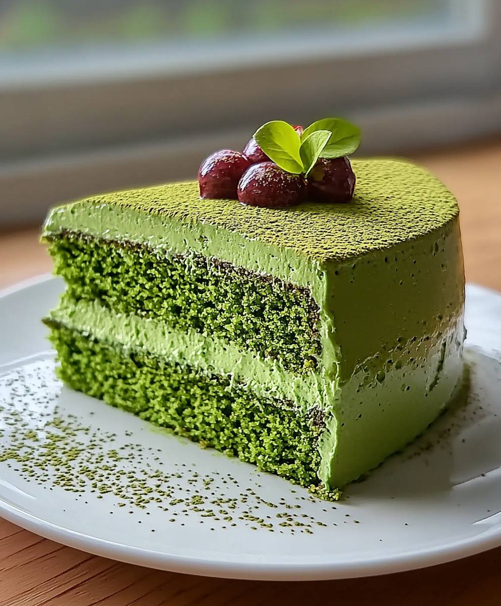 Gateau the vert matcha