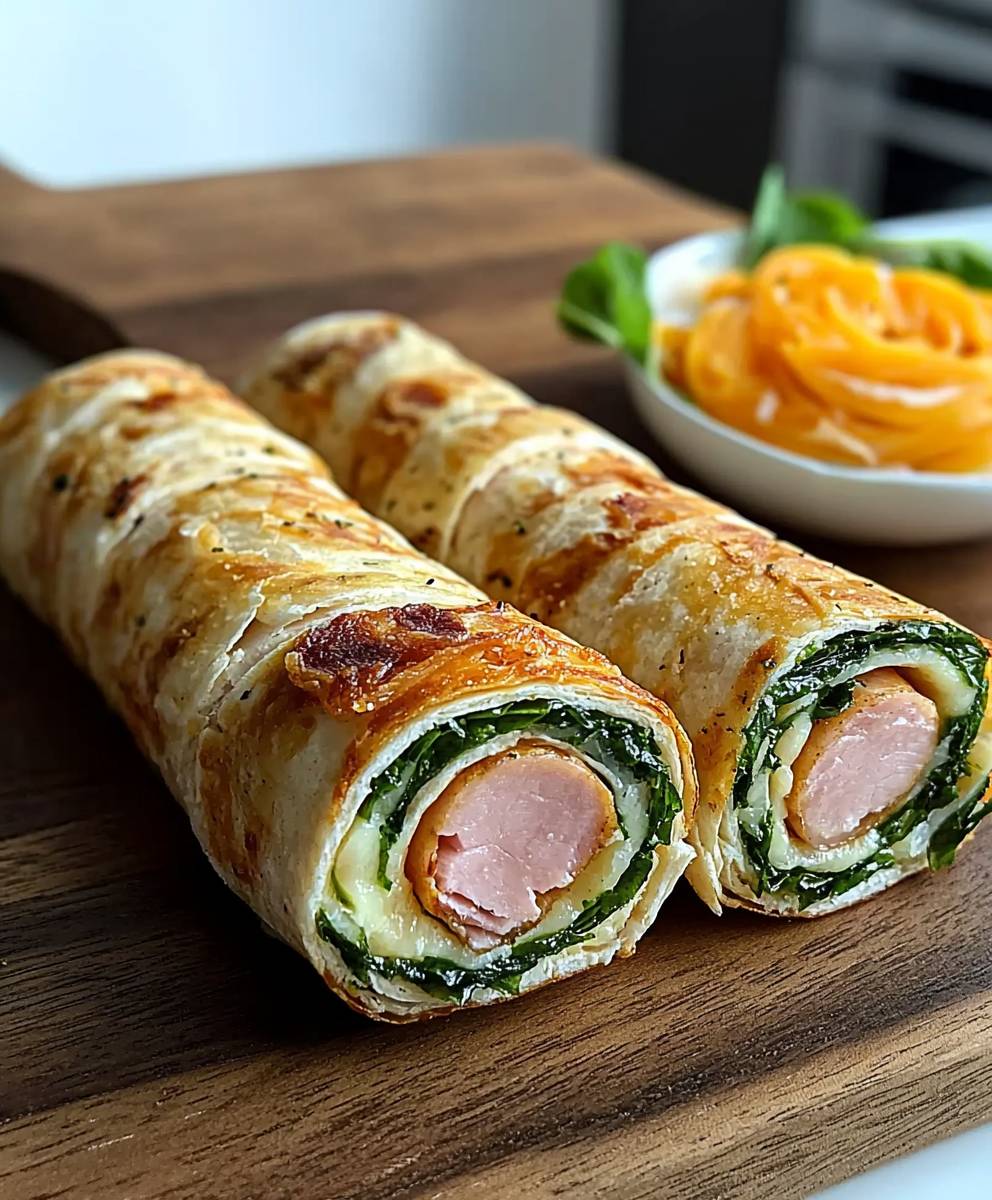 Roulades jambon fromage