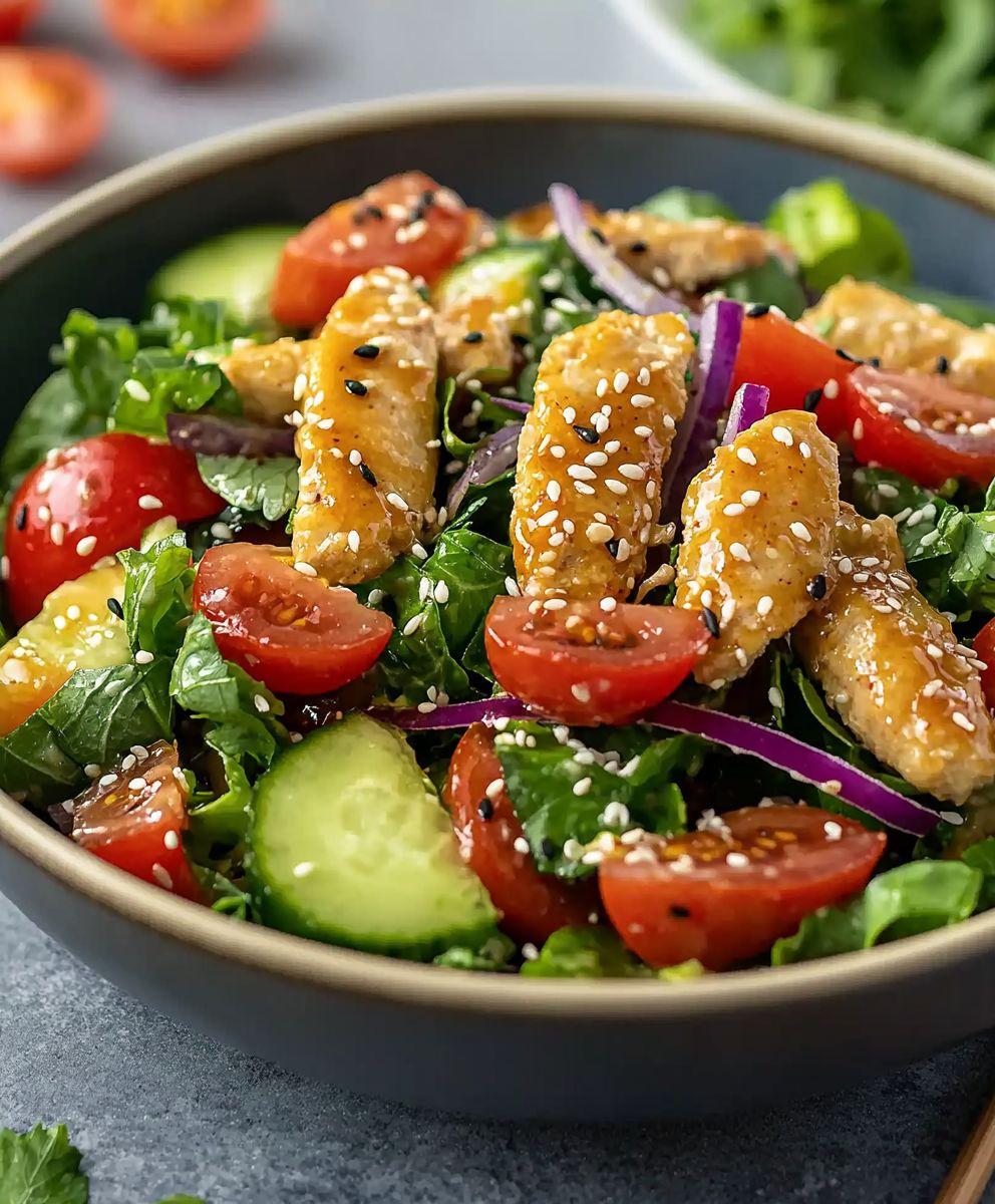 Salade asiatique sésame