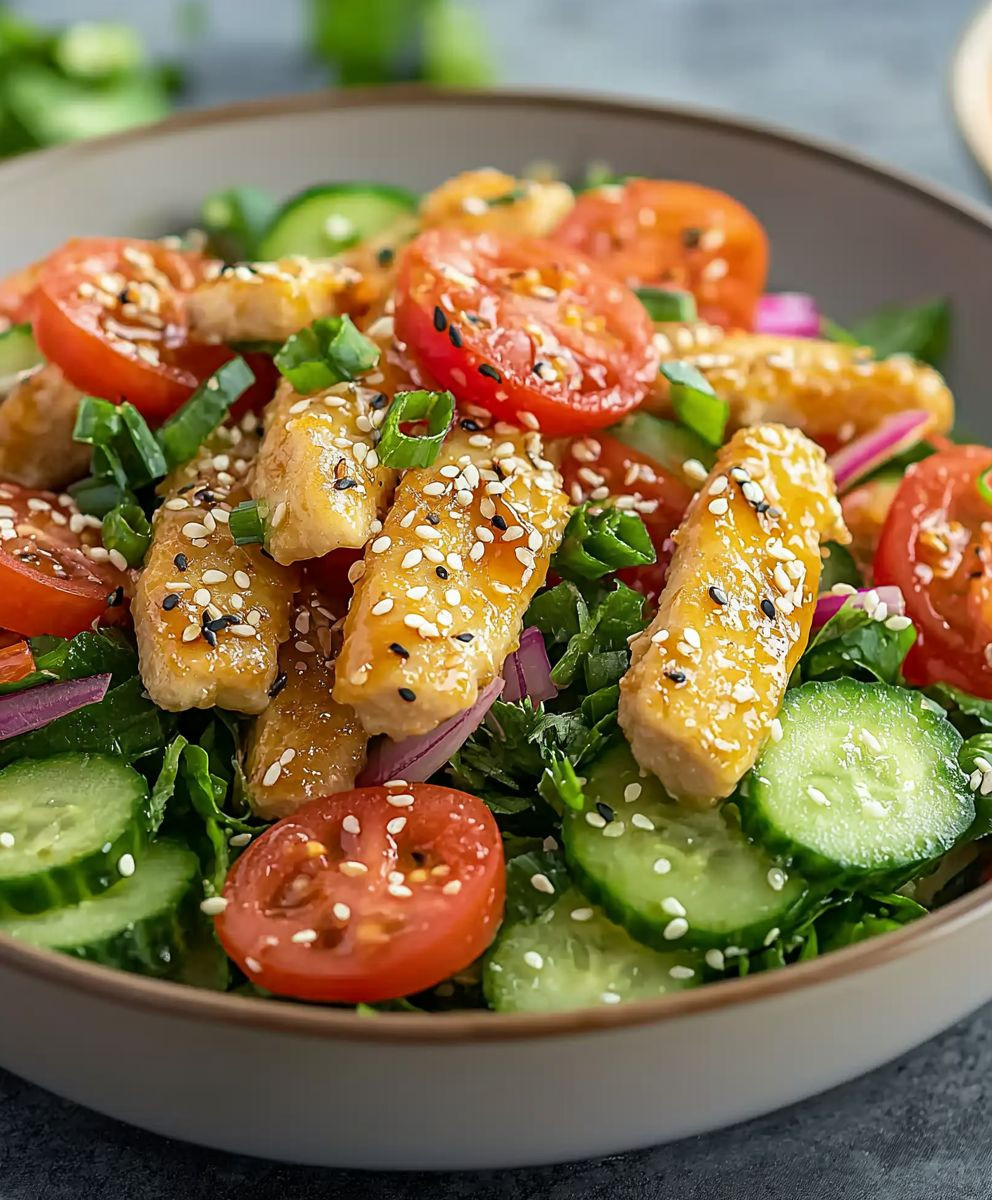 Salade asiatique sésame