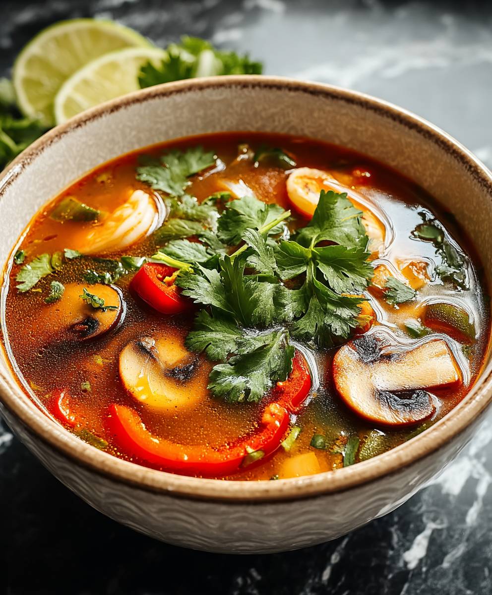 Soupe Tom Yum Végétalienne Thaïe