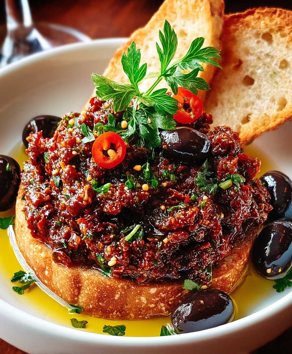 Tapenade tomates séchées olives