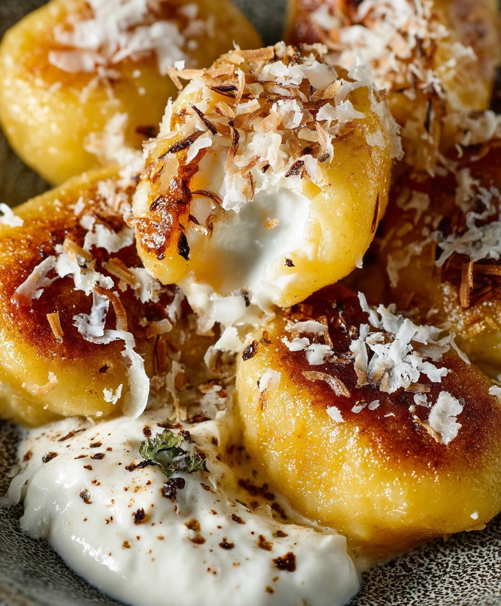 Gnocchi maison burrata farcis