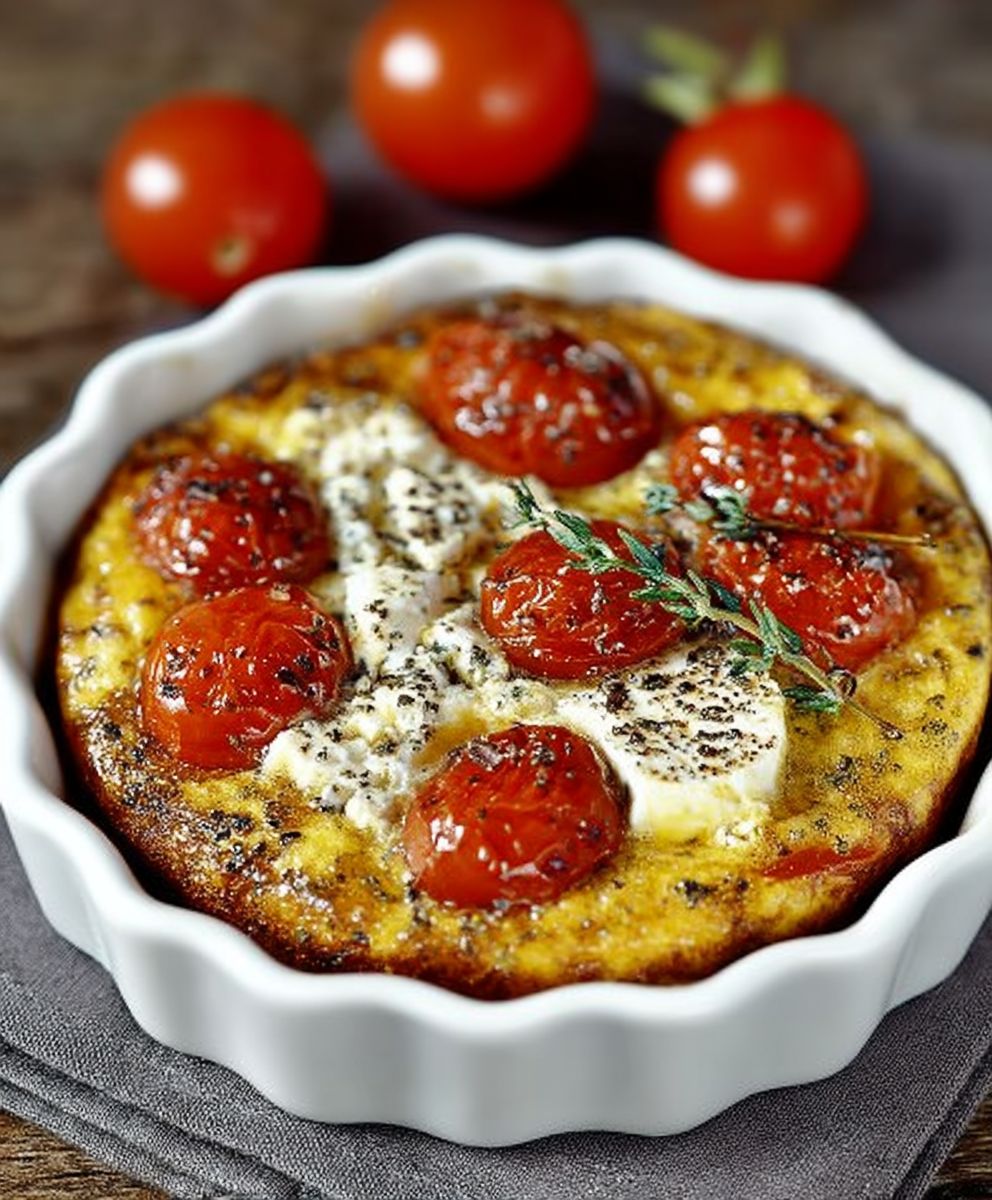 Clafoutis tomates cerise camembert