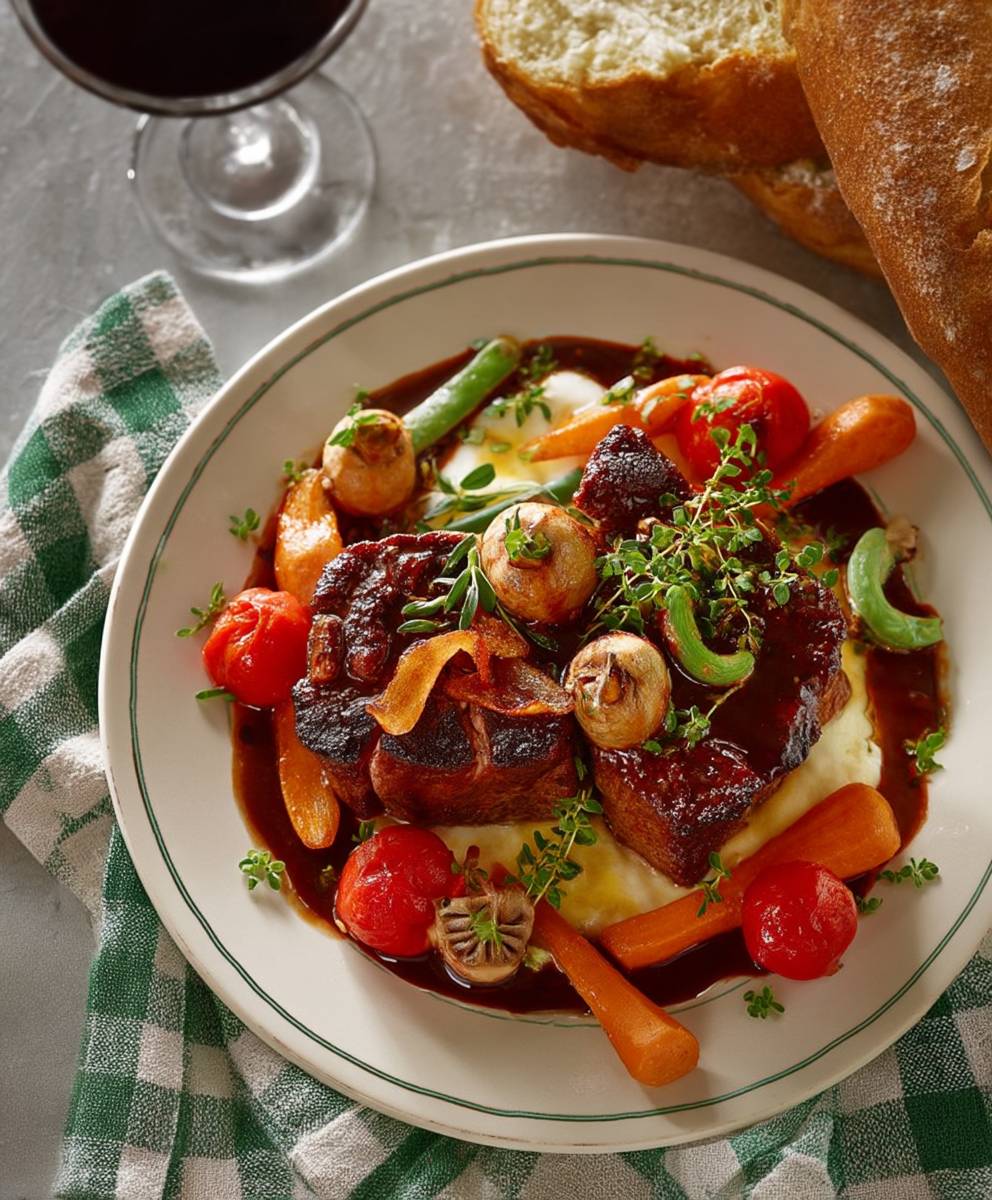 Veau bourguignonne