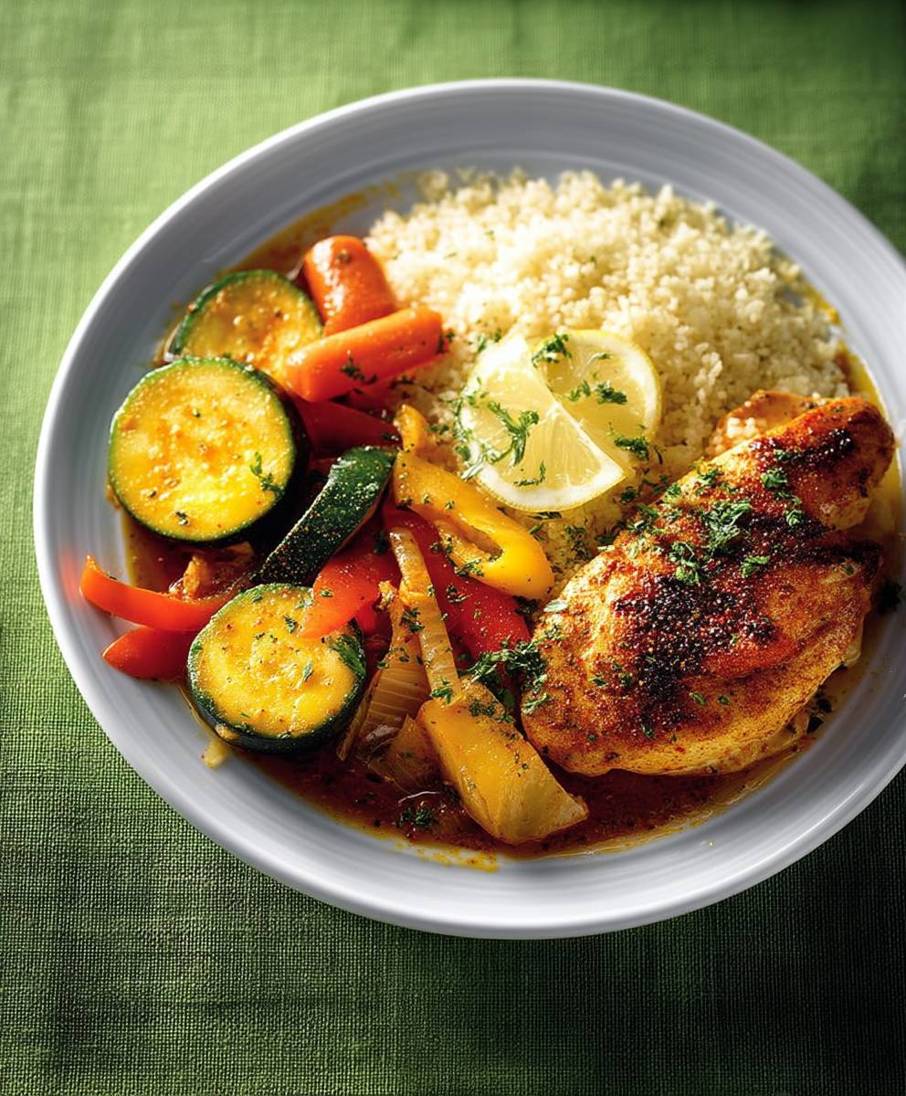 Curry poulet légumes rapide