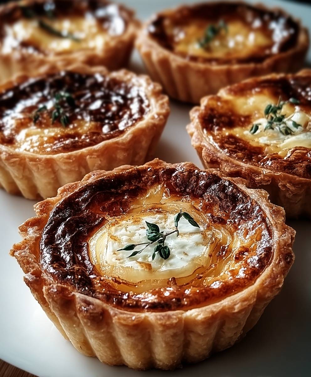 Tartelettes fondantes aux oignons