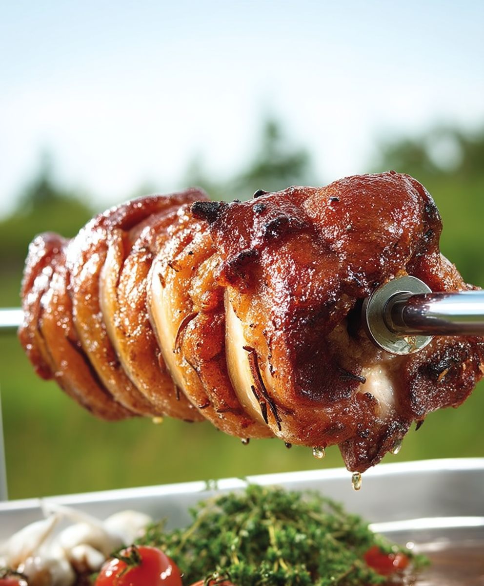 Porc rôti à la broche