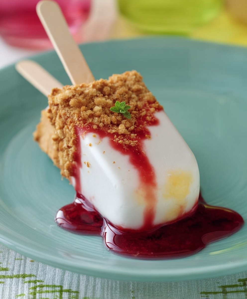 Popsicles au fromage frais