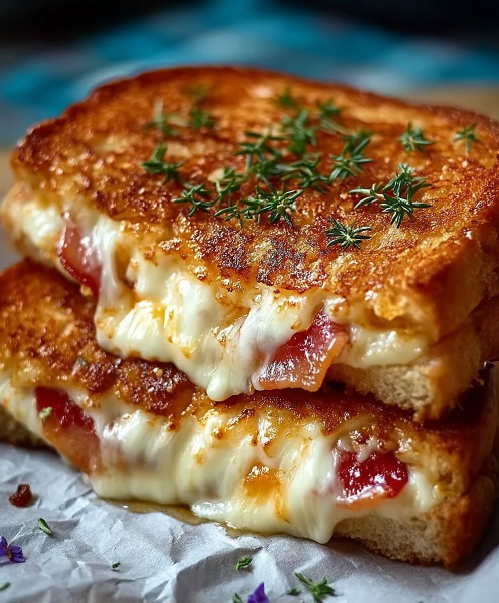 Croque Monsieur Bacon Cheddar