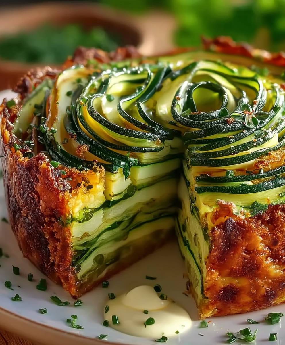 Gâteau invisible courgettes