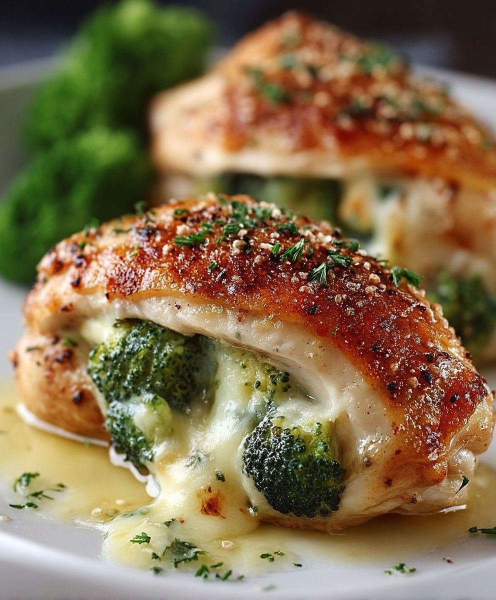 Poulet farci brocoli fromage