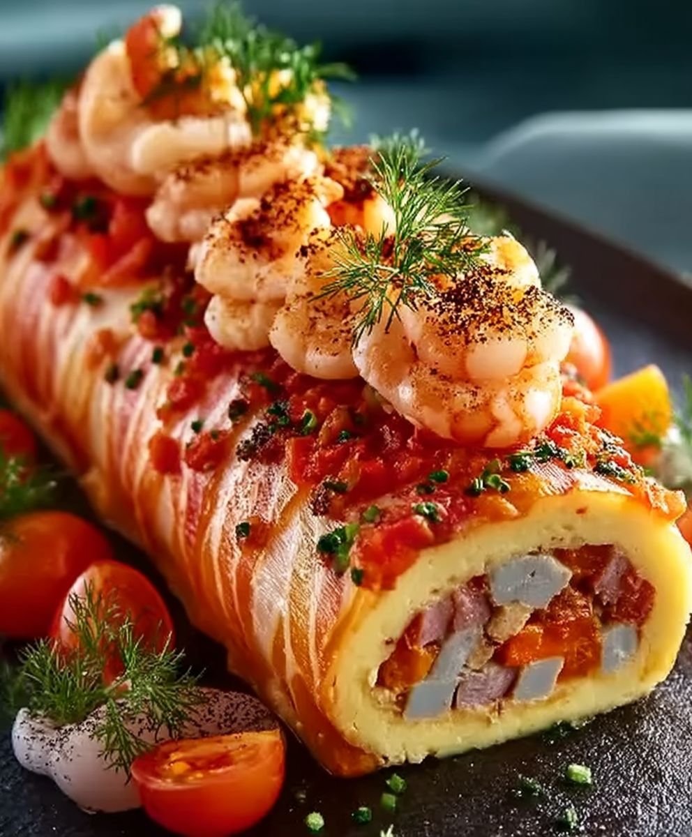 Bûche salée saveurs de la mer