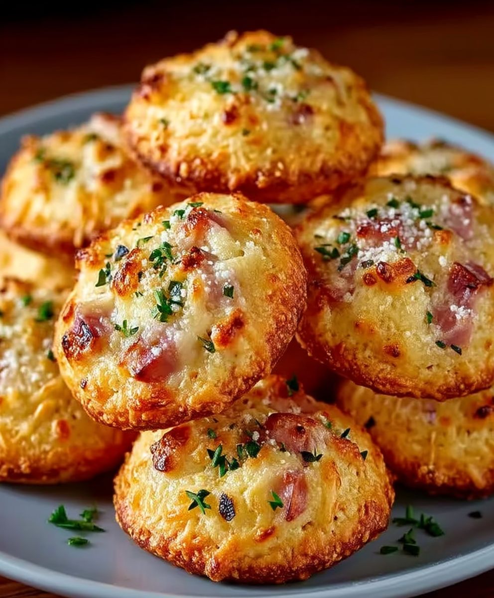 Cookies salés parmesan jambon