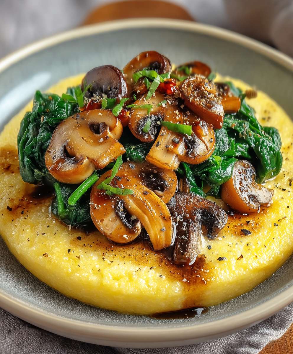 Polenta Champignons Épinard