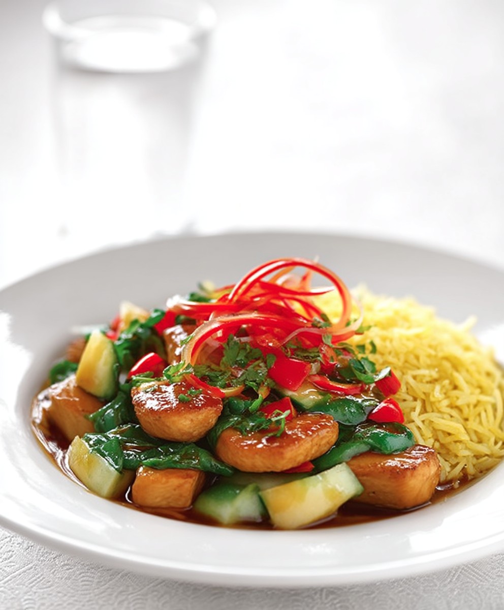 Poulet papaye verte