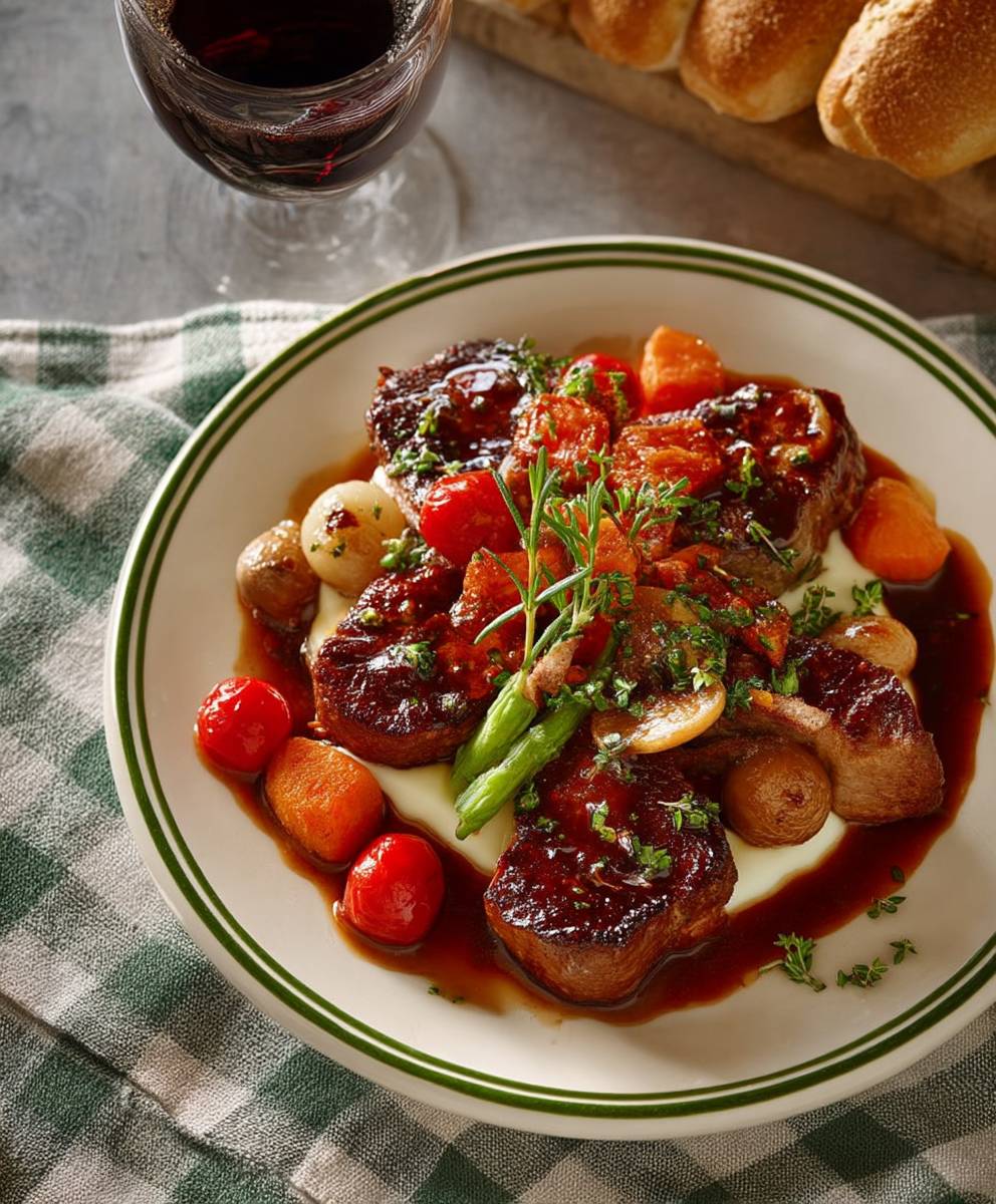 Veau bourguignonne