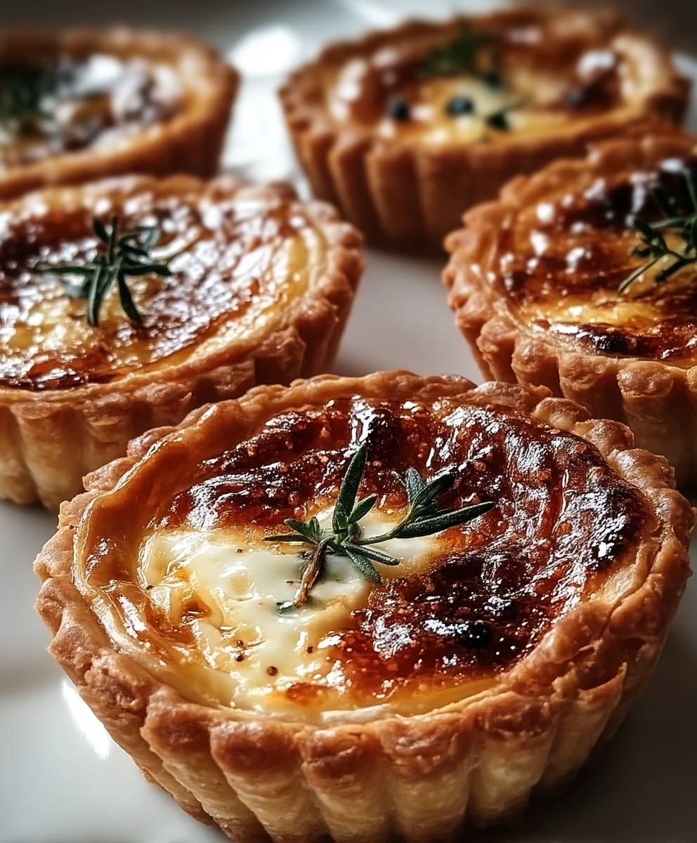 Tartelettes fondantes aux oignons