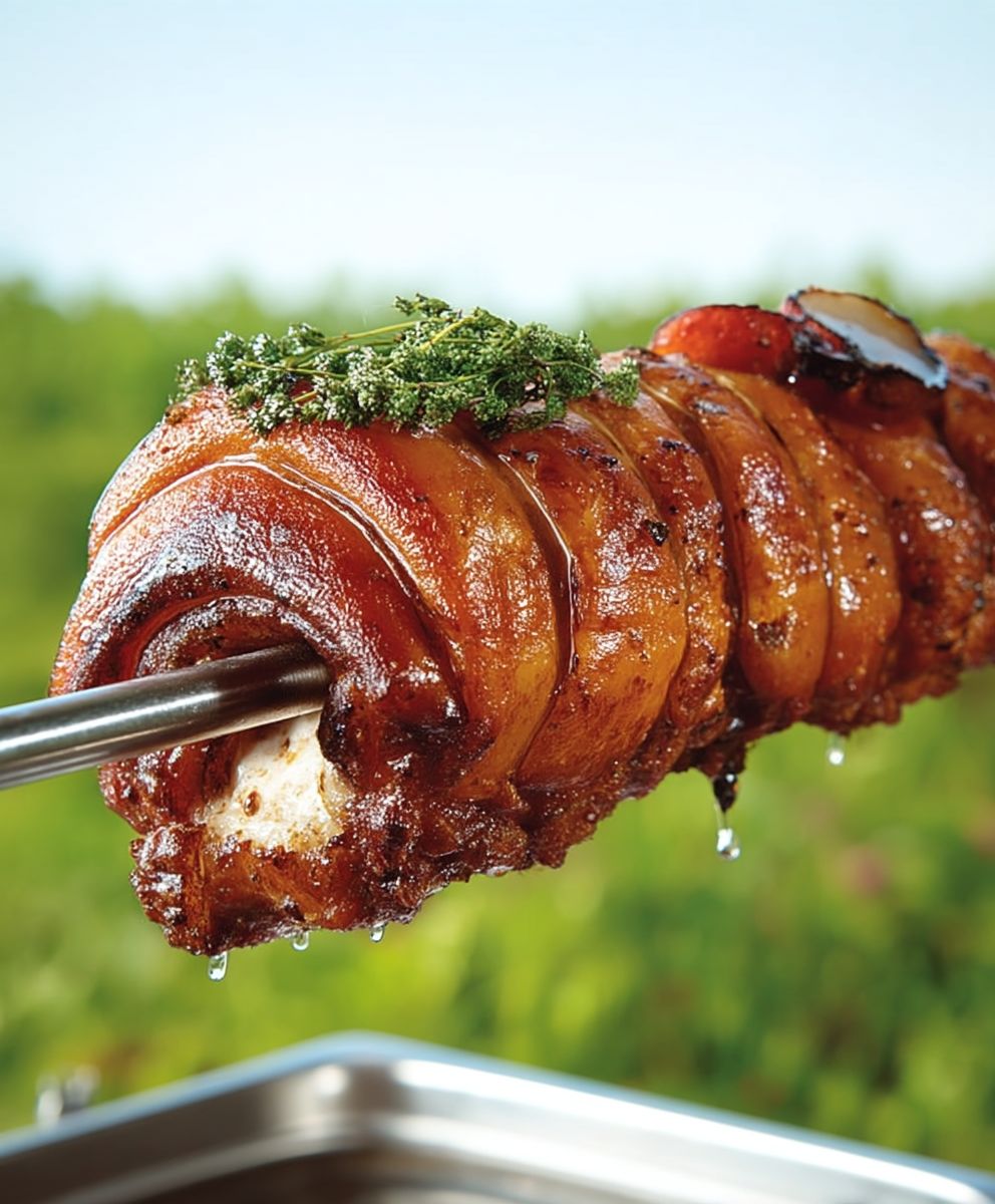 Porc rôti à la broche
