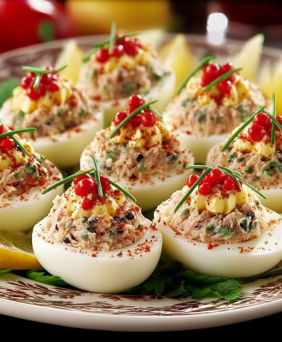 Oeufs farcis thon facile