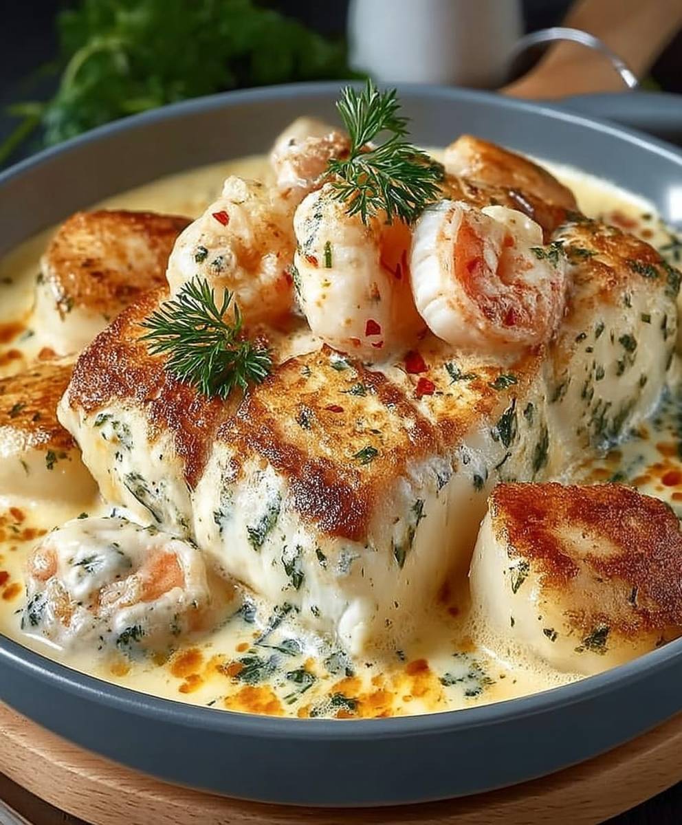 Cassolette de poissons délicieuse