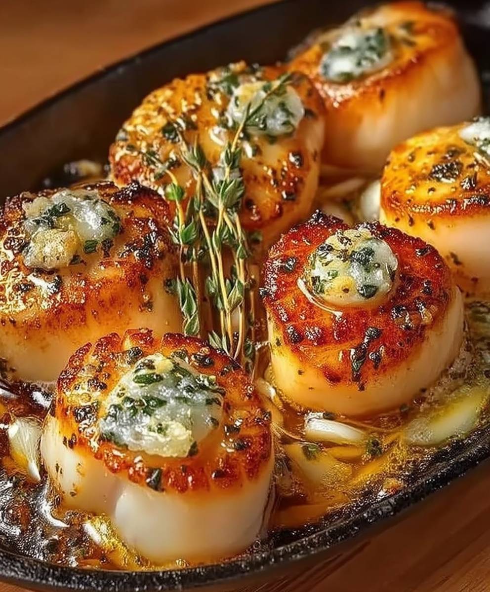 Coquilles Saint Jacques beurre ail