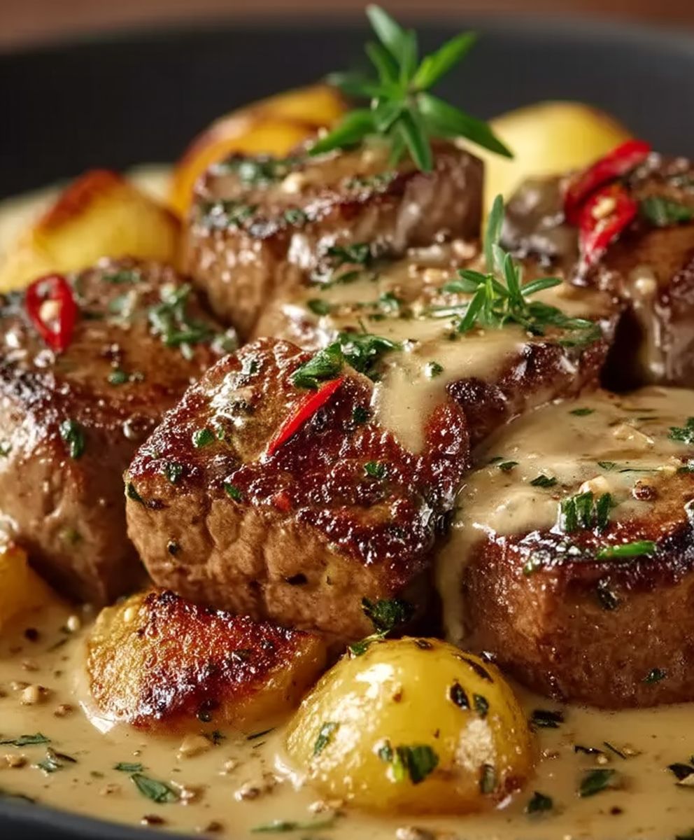 Boeuf crème moutarde