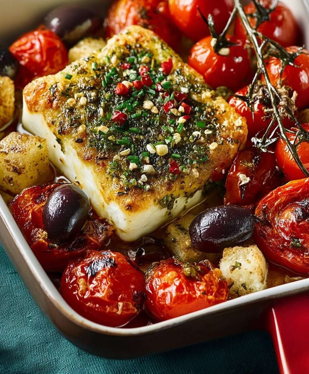 Halloumi tomates rôtis