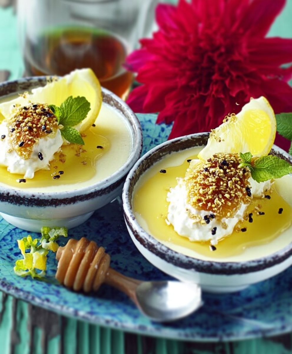 Crèmes citronnées maison